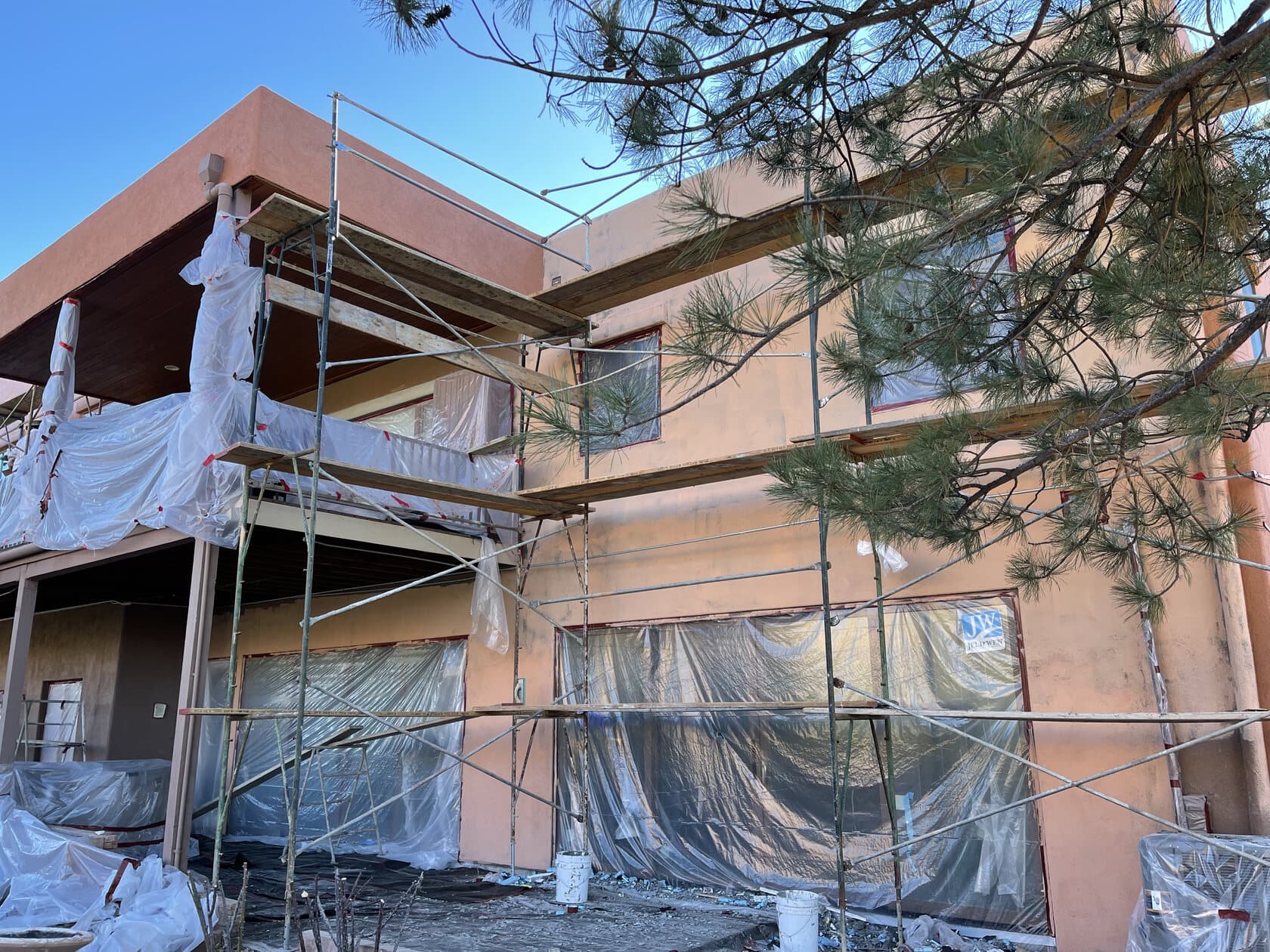 Scaffolded and in progress